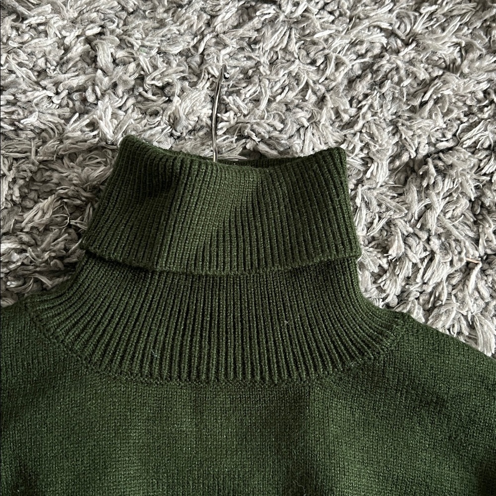 Zara Olive Green Turtleneck Sweater - Picture 5 of 6